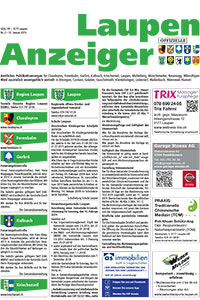 Titelseite Laupen Anzeiger